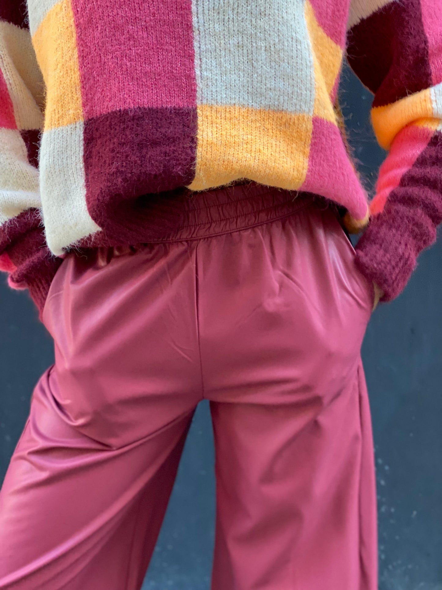 Pantalon hénia bordeaux