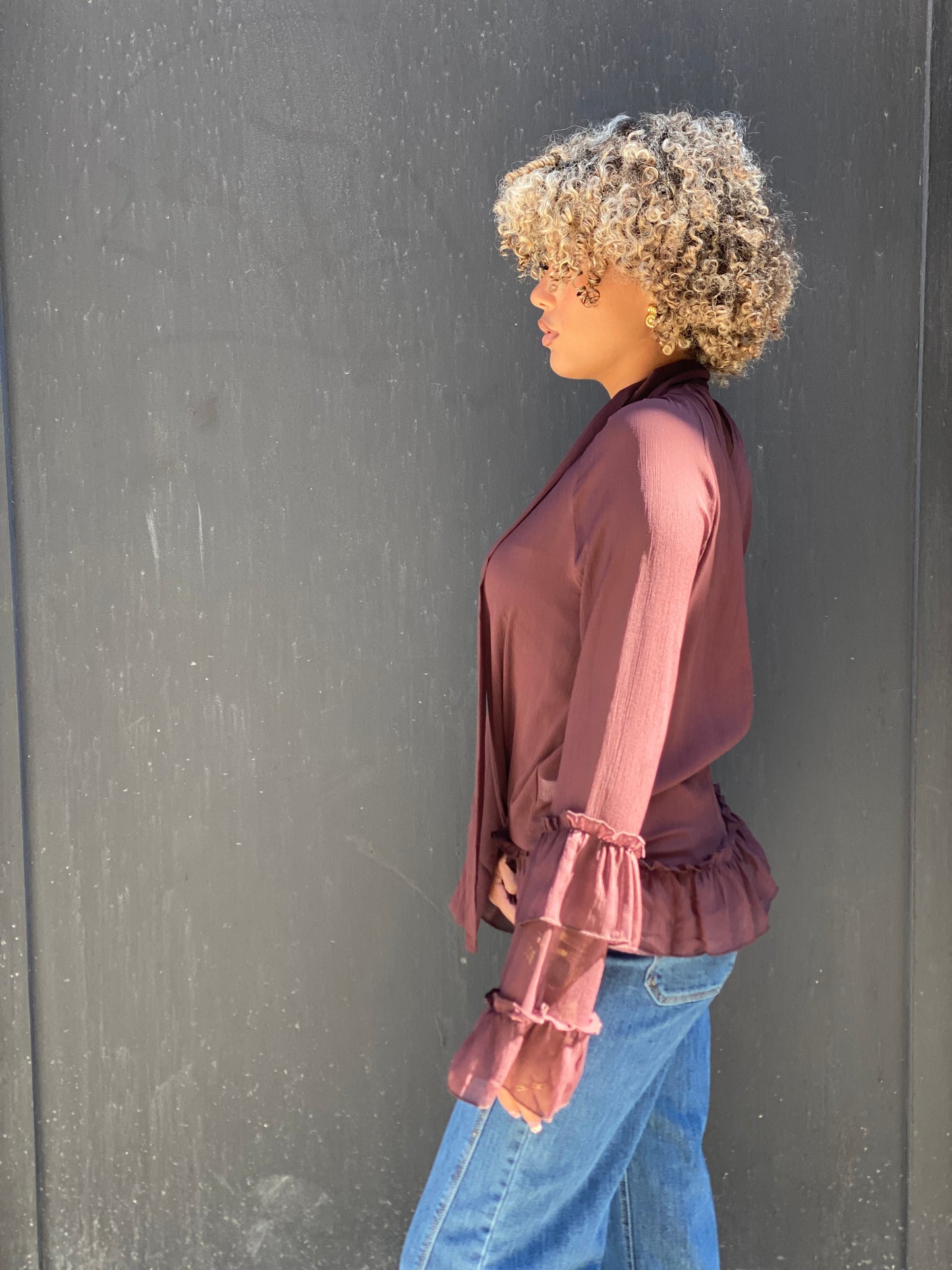 Chemise Shanna bordeaux