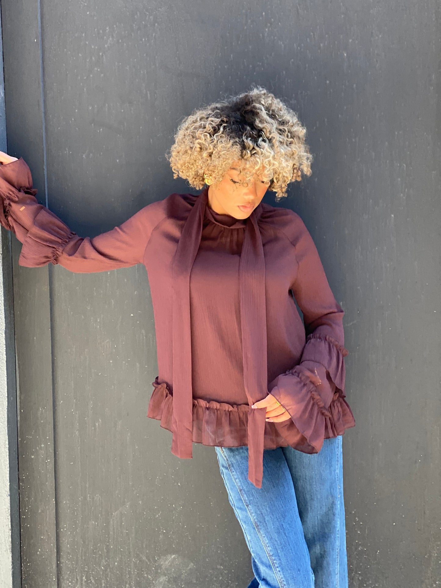 Chemise Shanna bordeaux