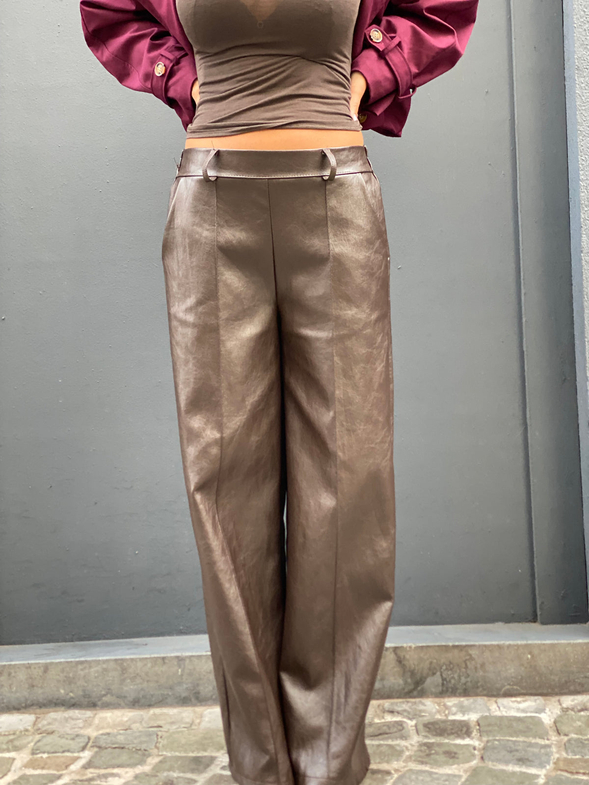 Pantalon similicuir Ilona