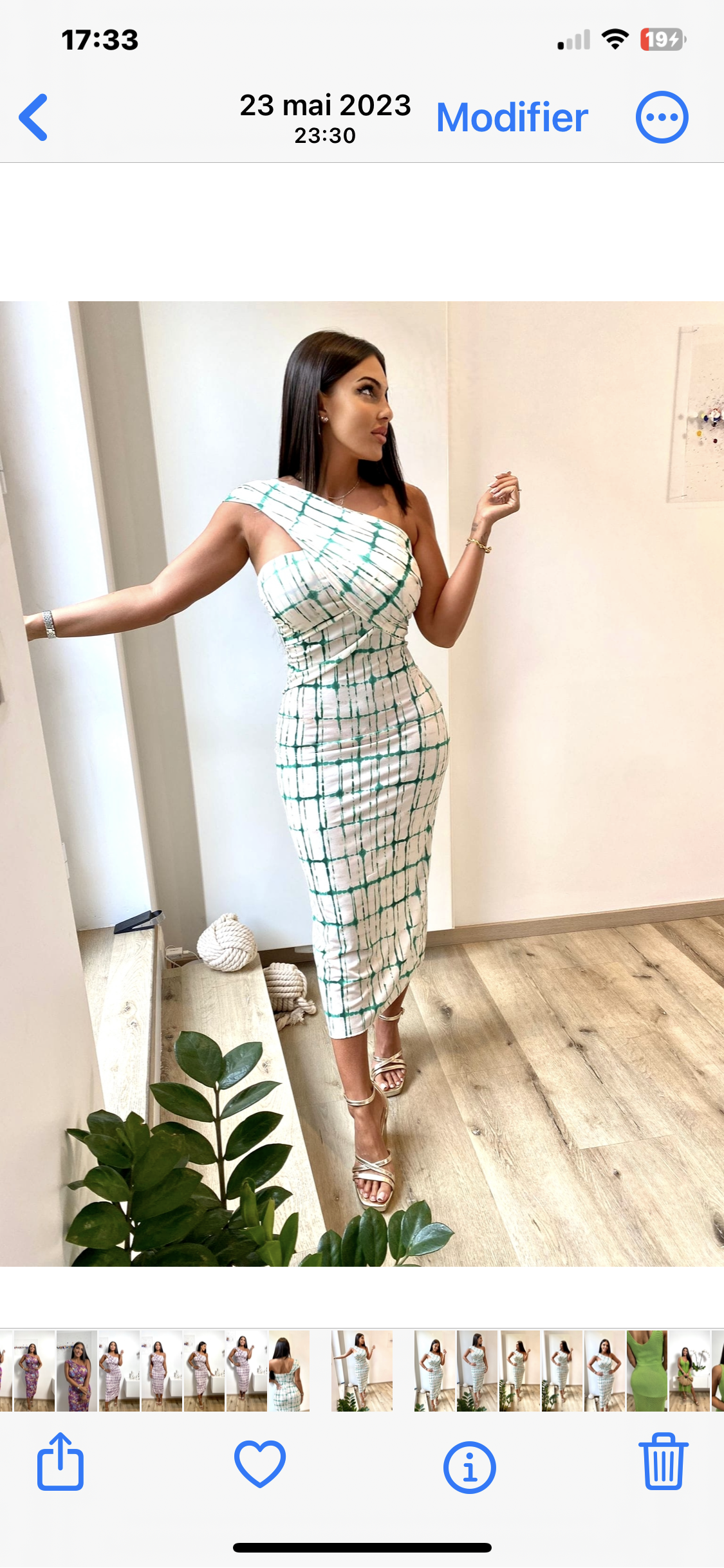 Robe Éva verte