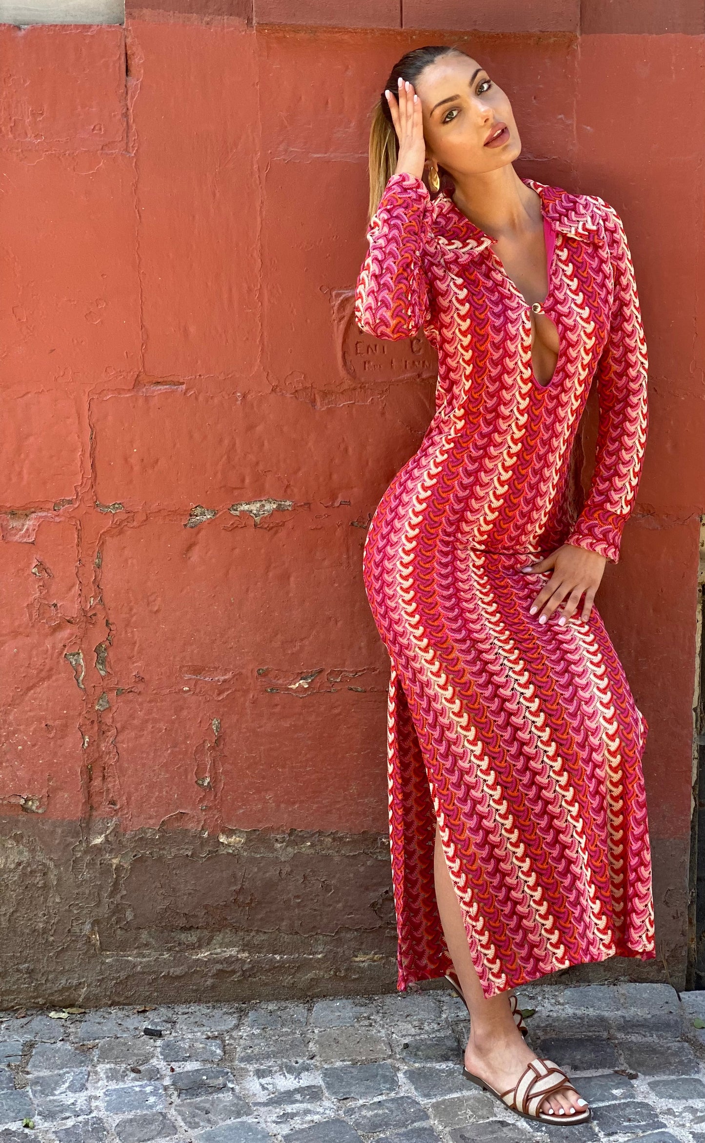 Robe Éva fuchsia