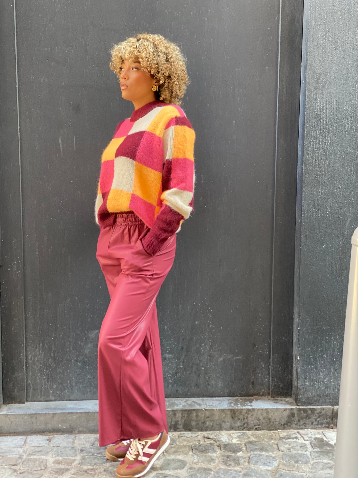 Pantalon hénia bordeaux