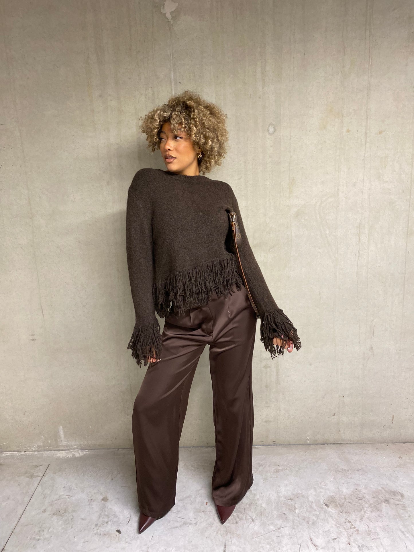 Pantalon Inès choco