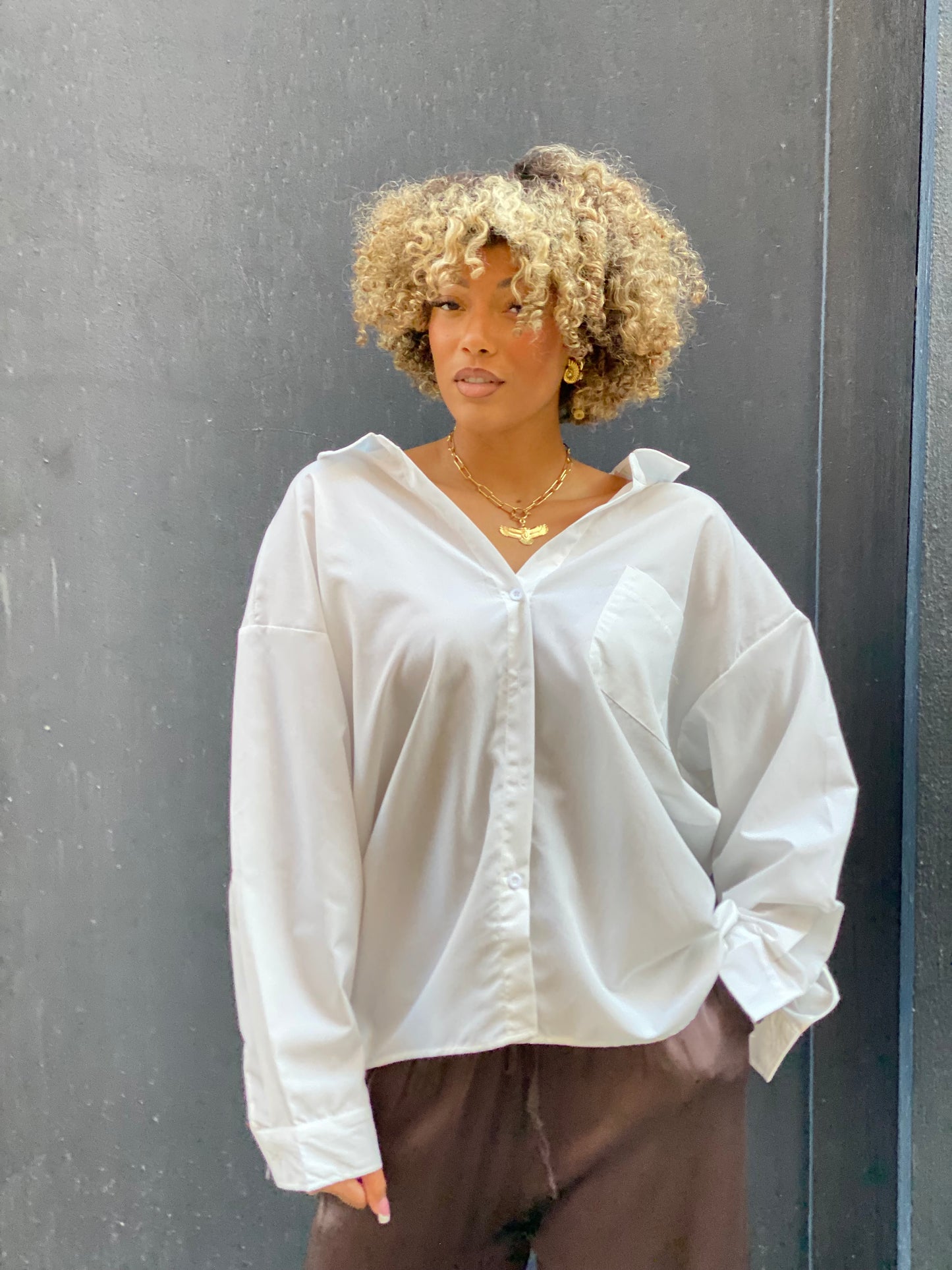 Chemise Ne you blanche