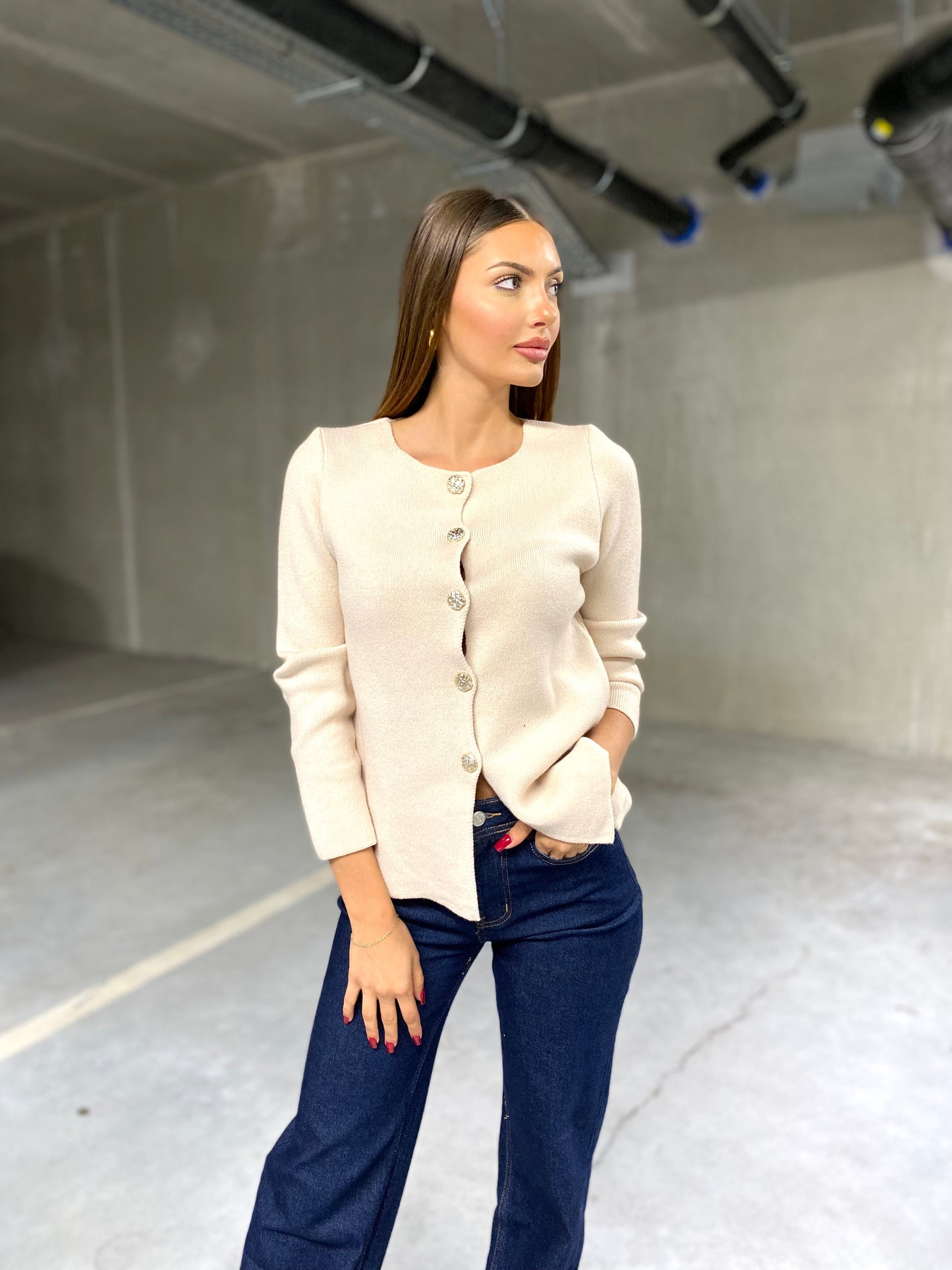 Pull Sofia beige