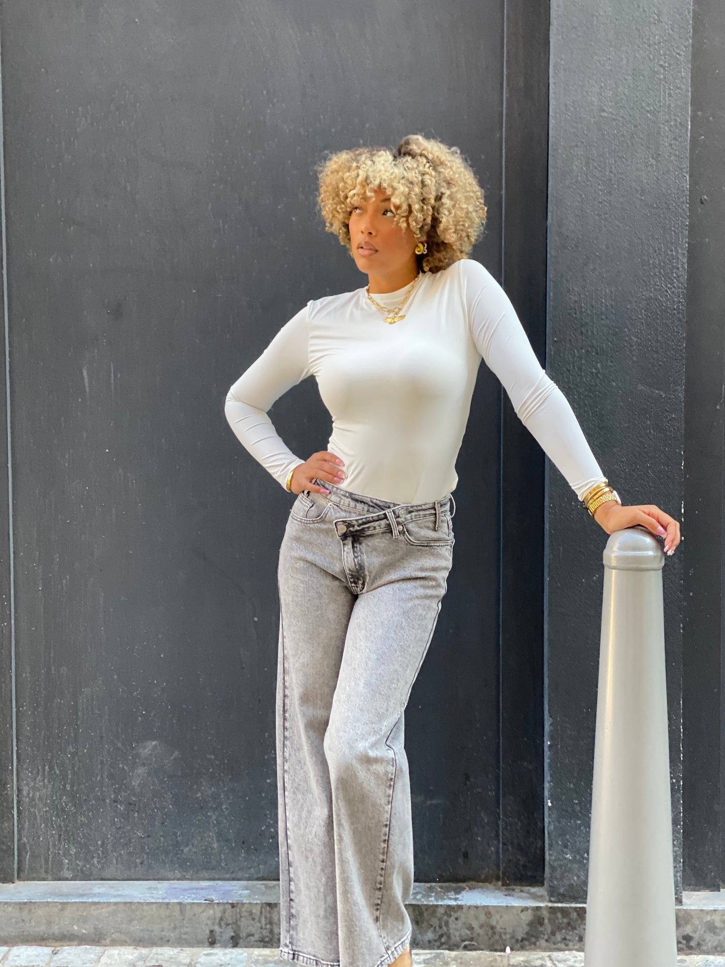 Jeans Zana gris