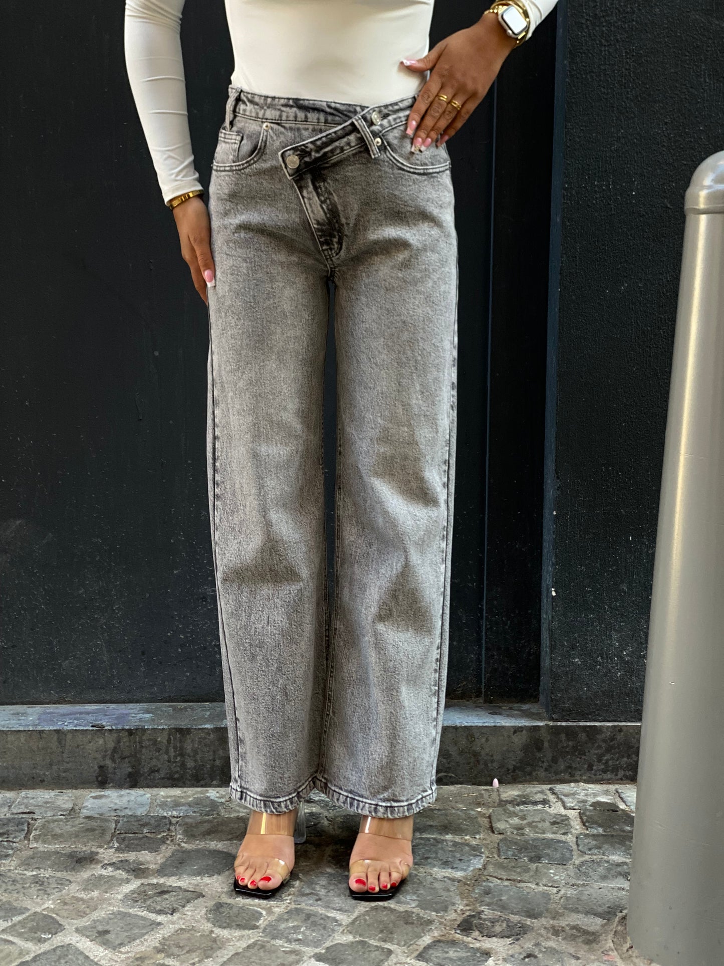 Jeans Zana gris
