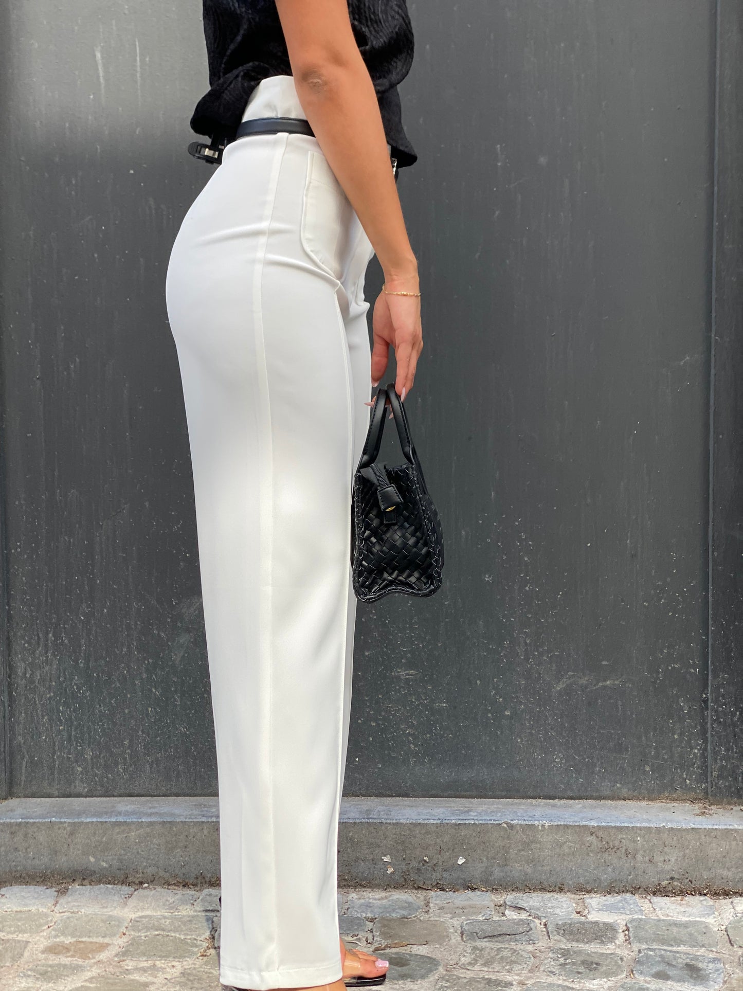 Pantalon chic blanc