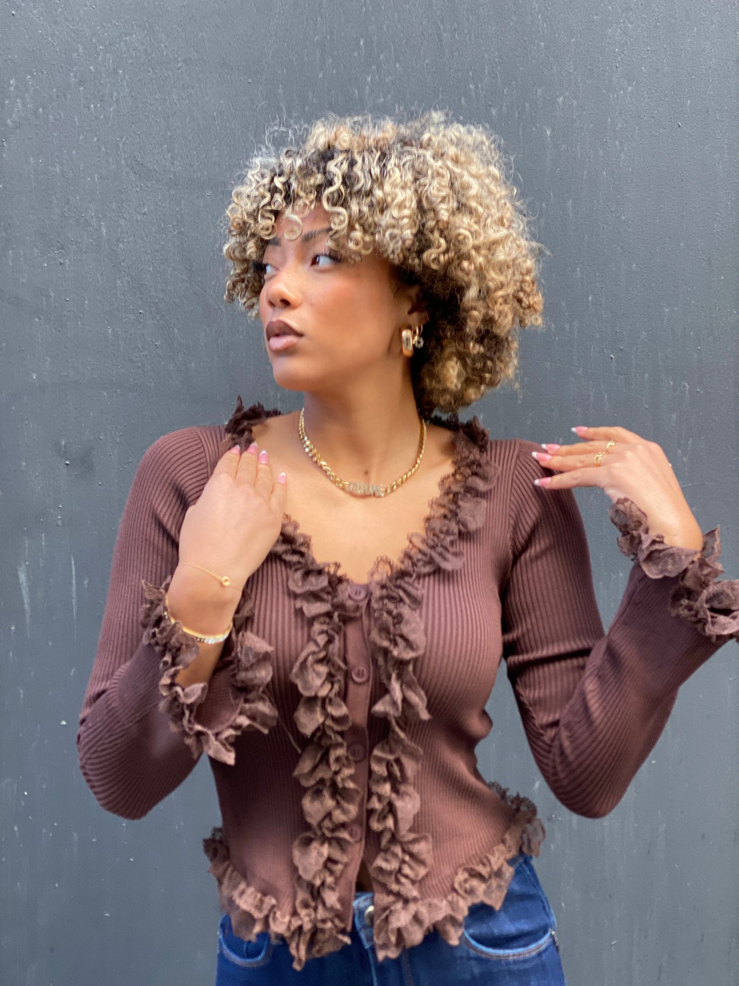 Blouse Fina brune