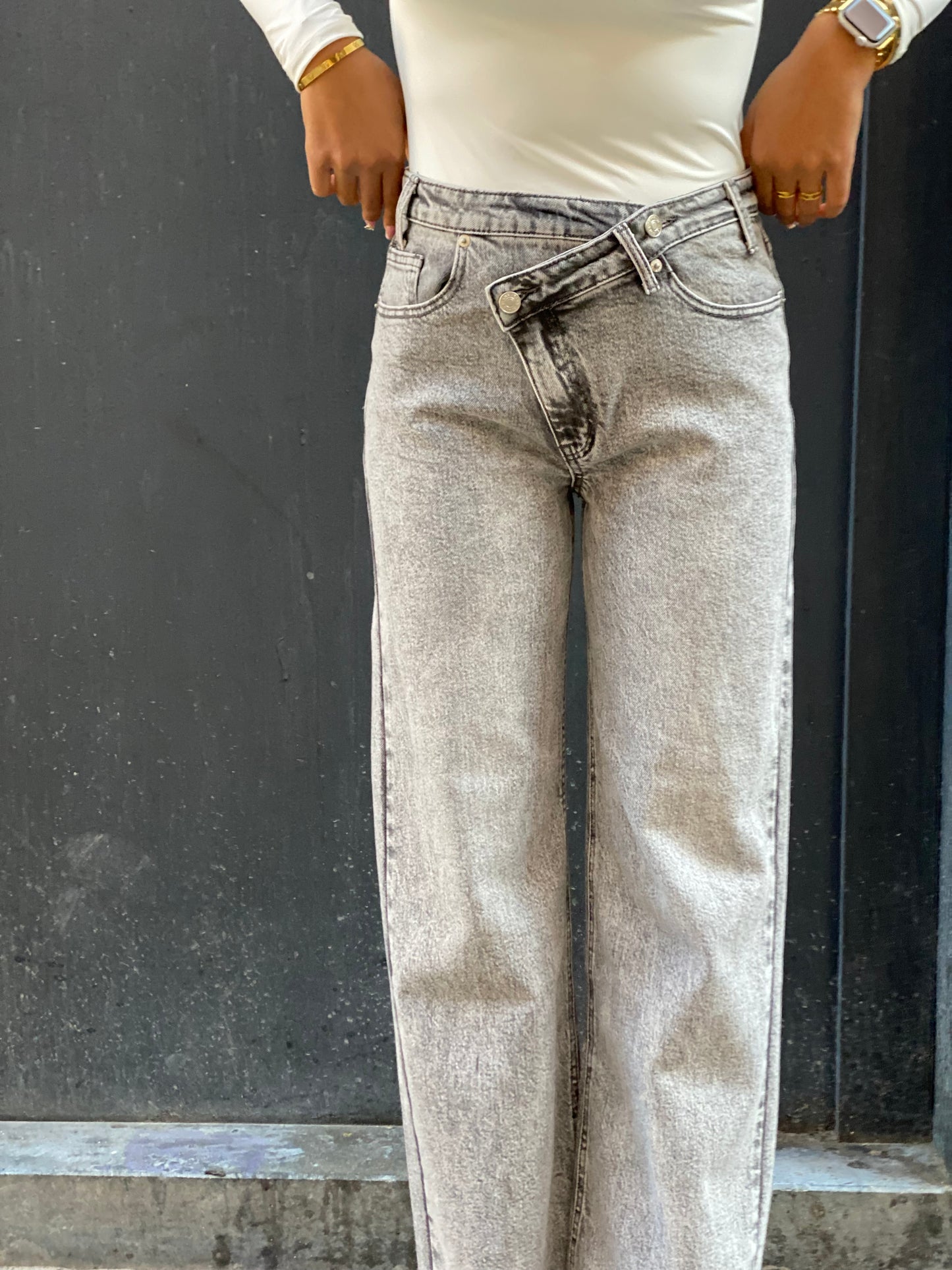 Jeans Zana gris