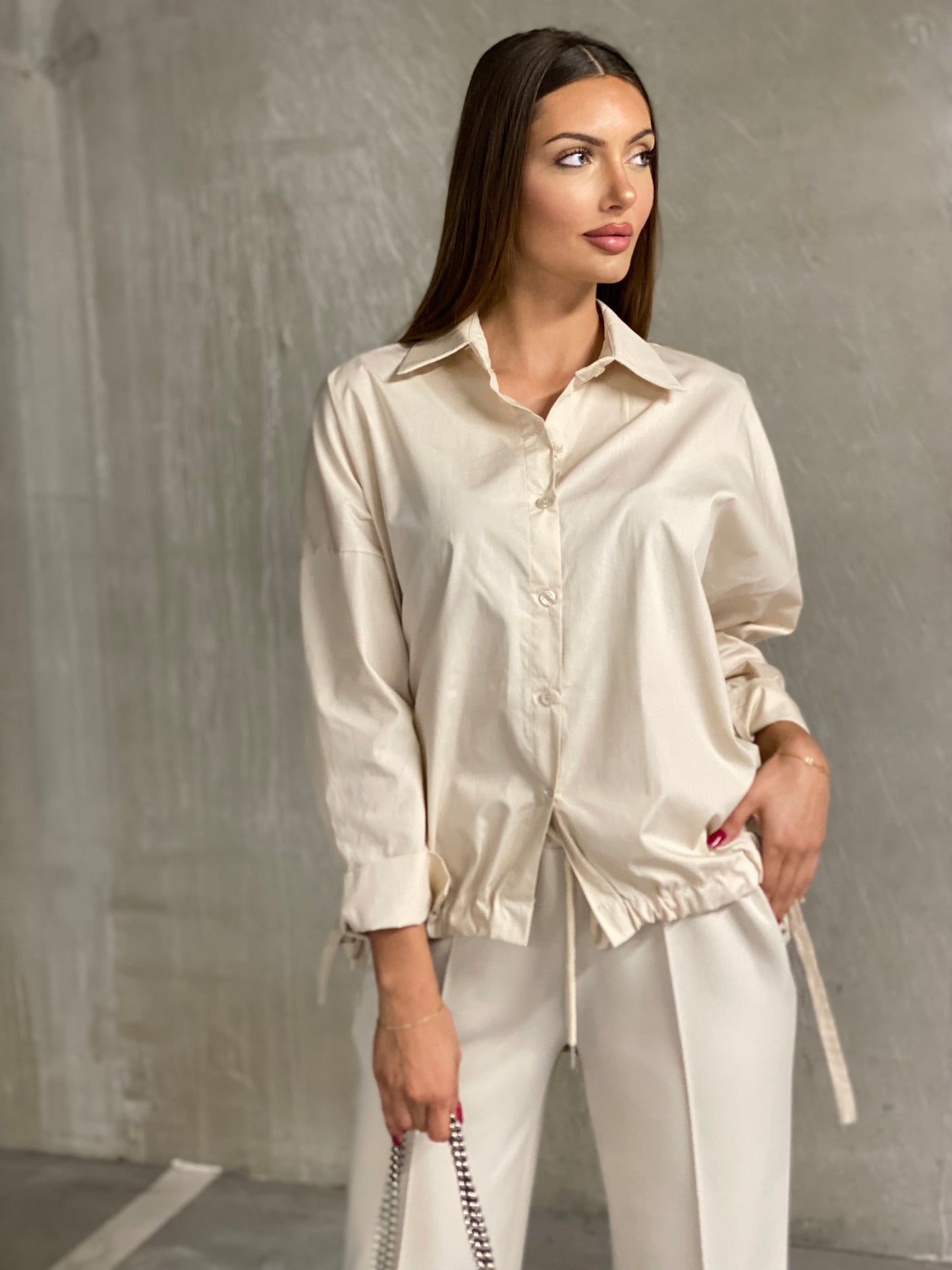 Chemise aurélie beige