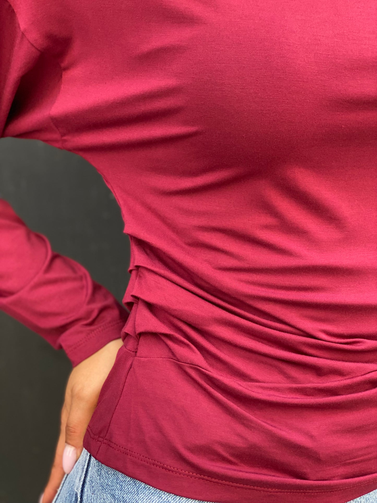 Blouse Kenza bordeaux