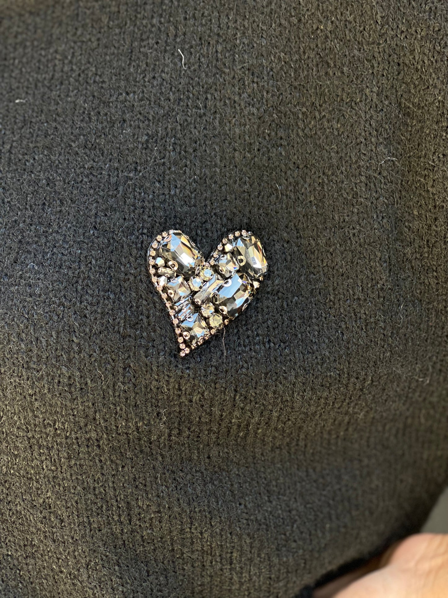Pull bijoux coeur