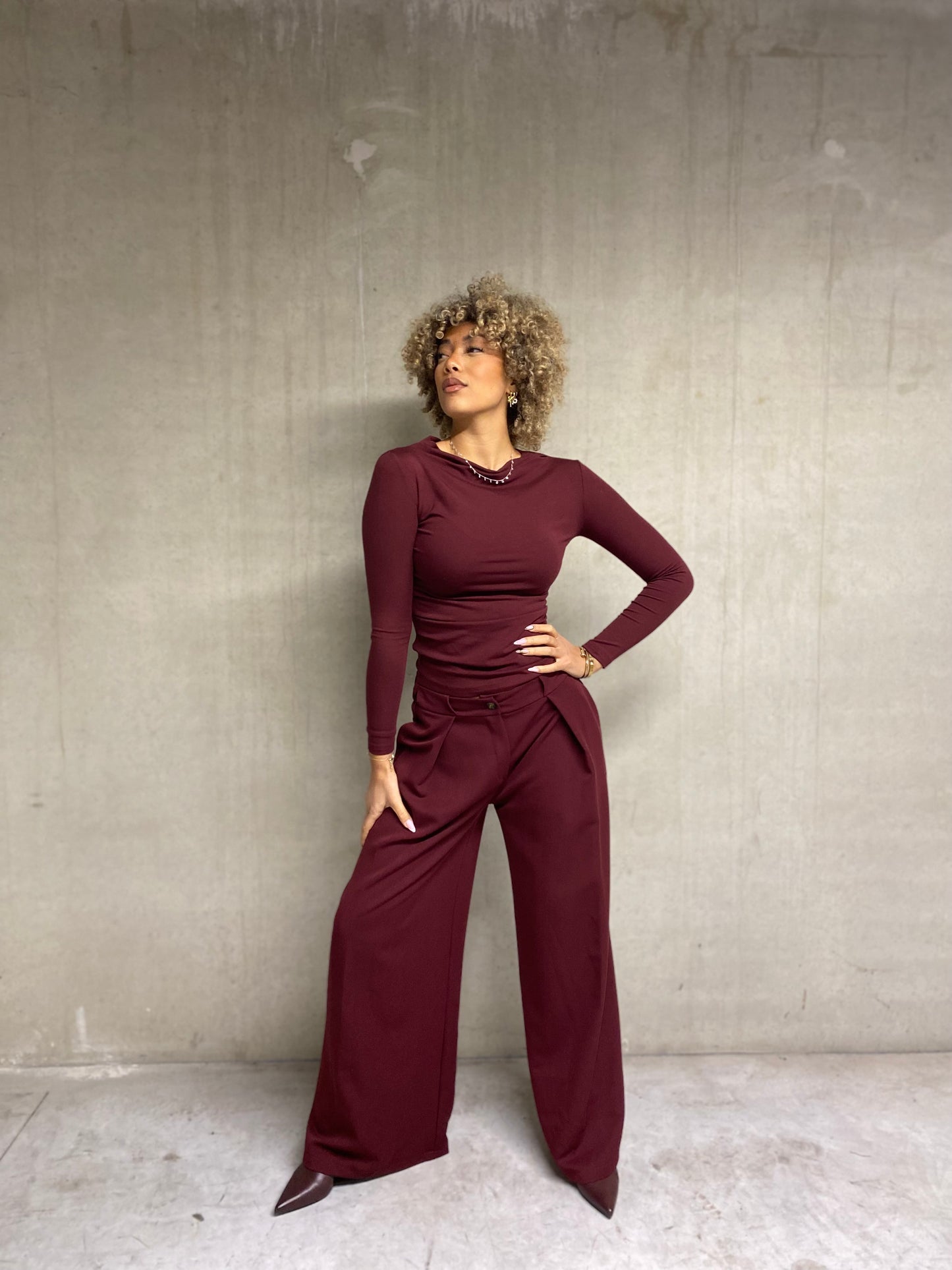 Blouse samba bordeaux