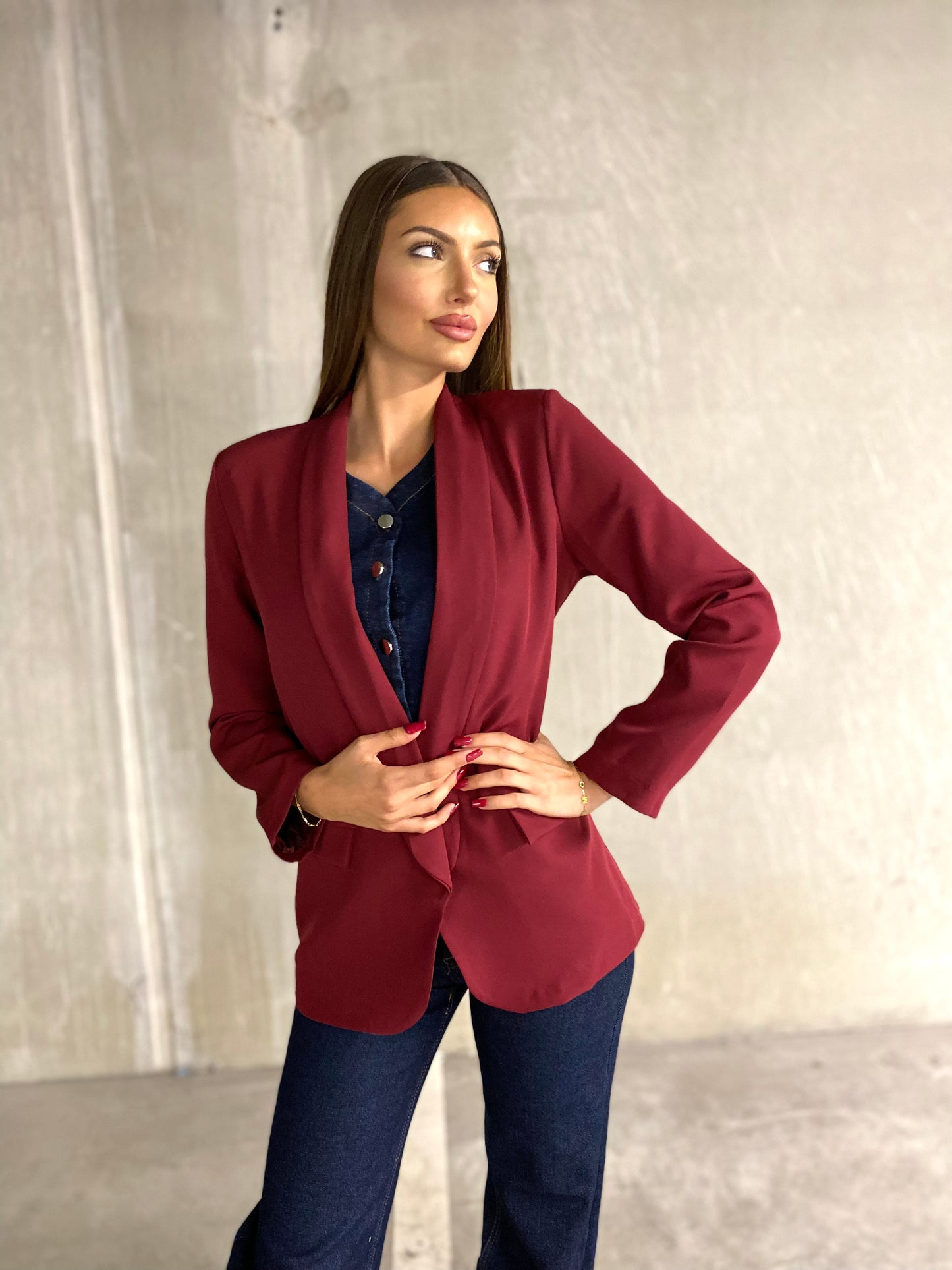 Blazer Lili bordeaux 