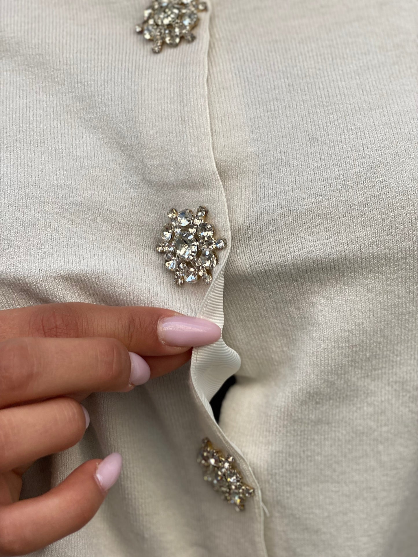 Pull gilet Dianne blanc