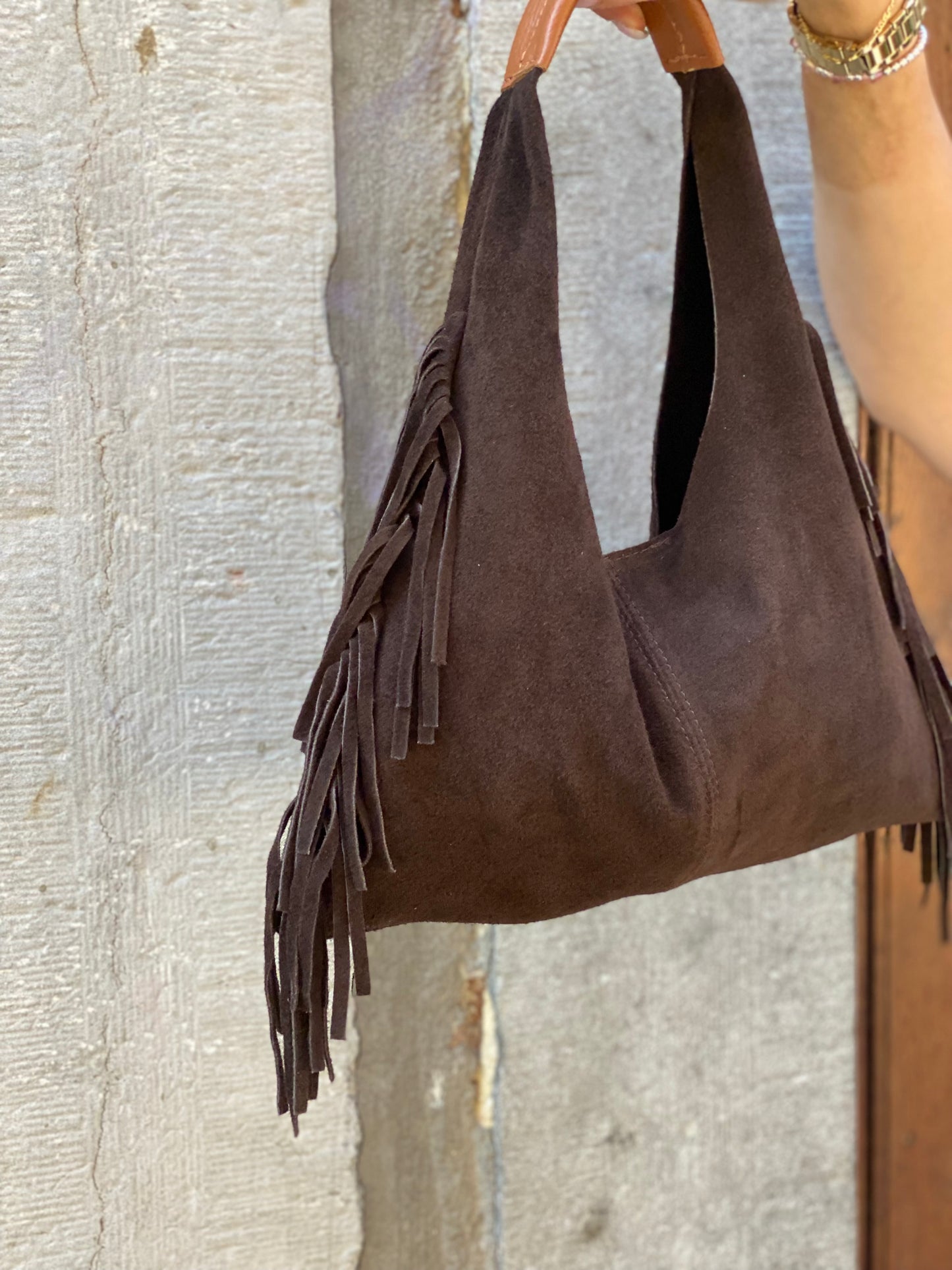 Sac cuir brun