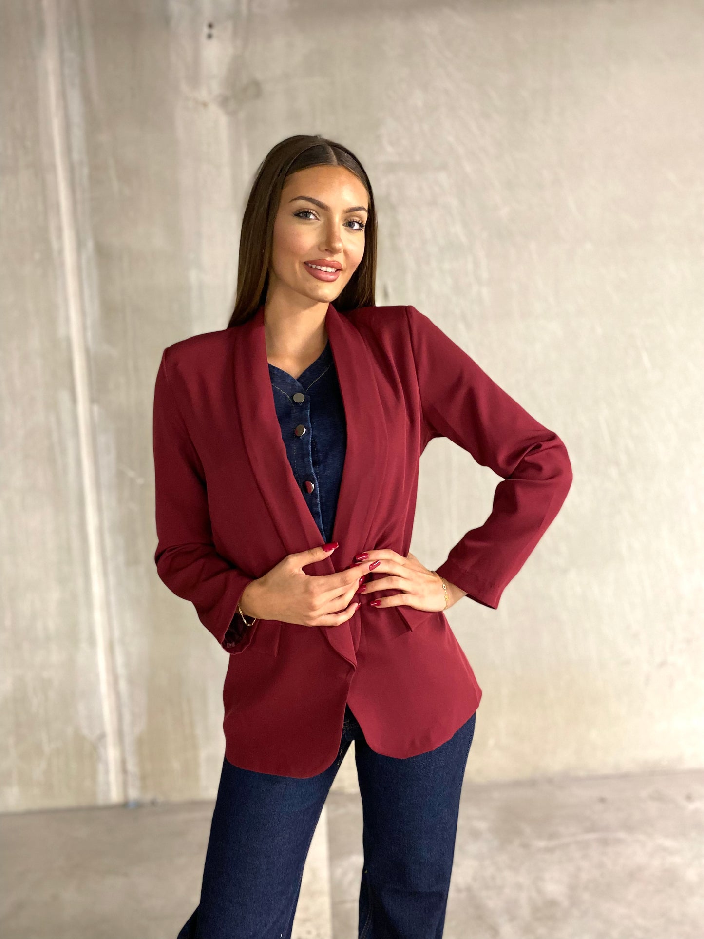 Blazer Lili bordeaux 