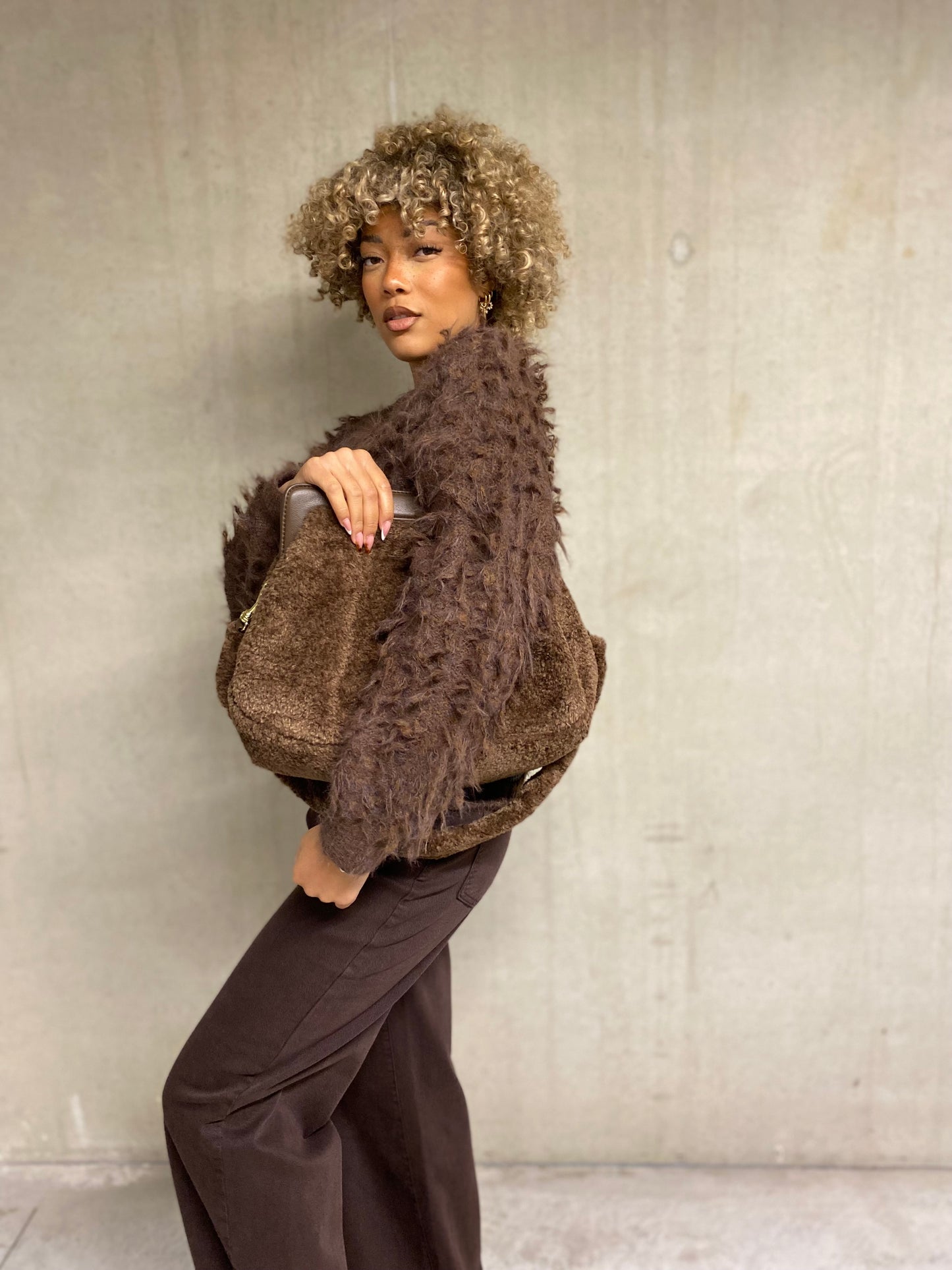 Grand big mouton brun