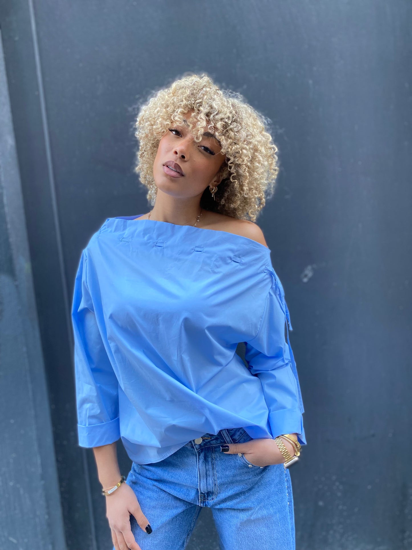 Chemise élise bleu