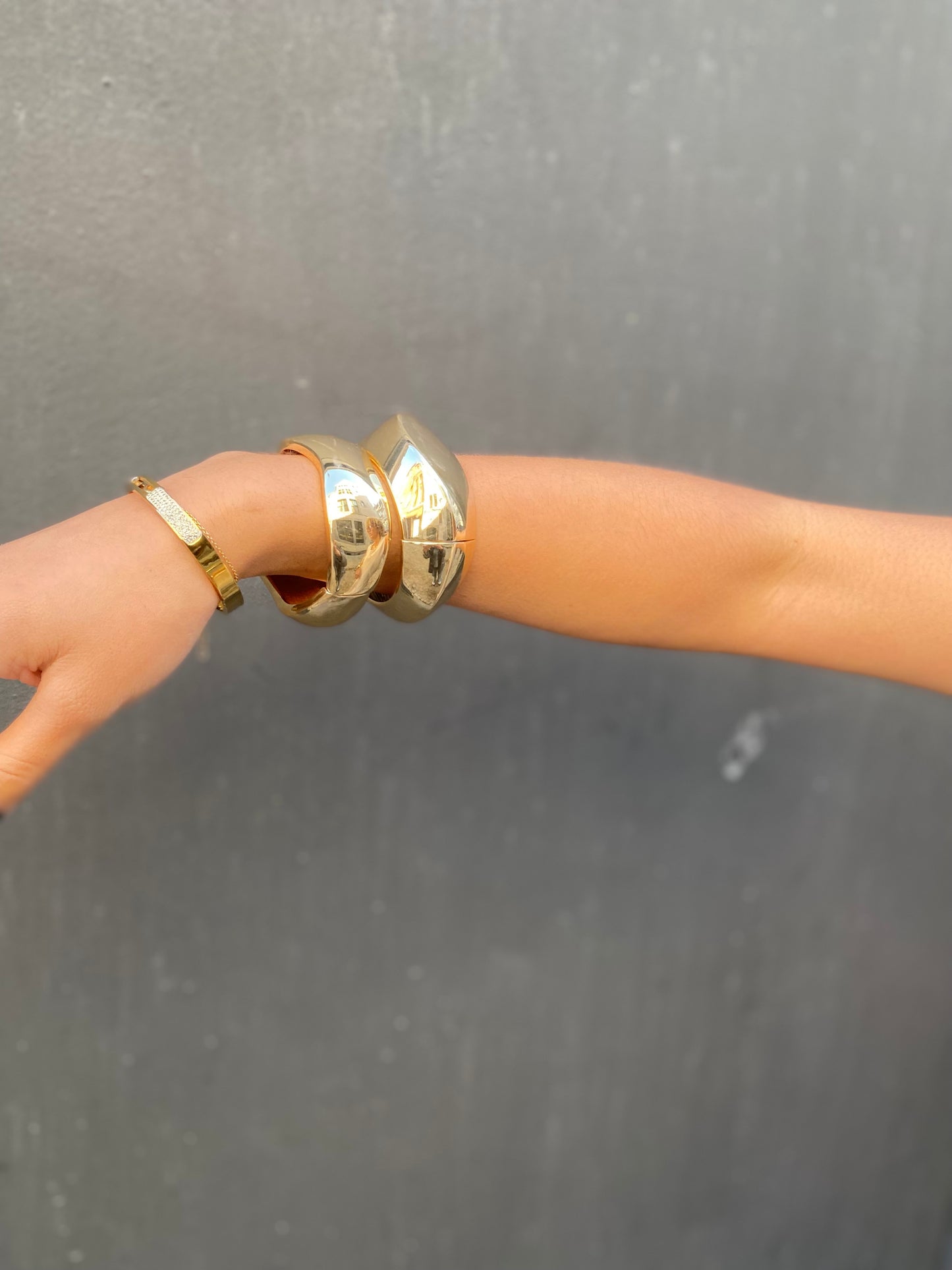 Bracelet en acier inoxydable doré