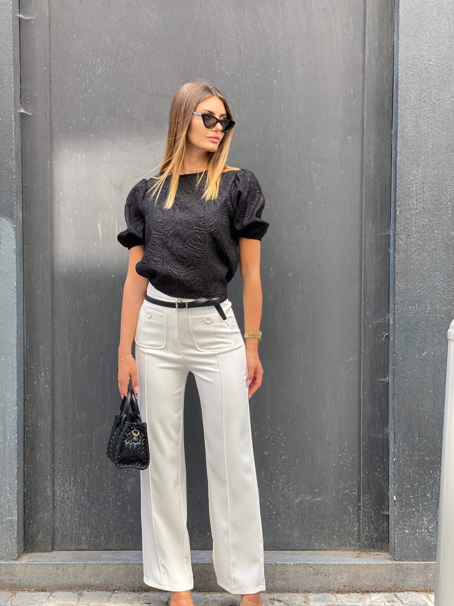 Pantalon chic blanc