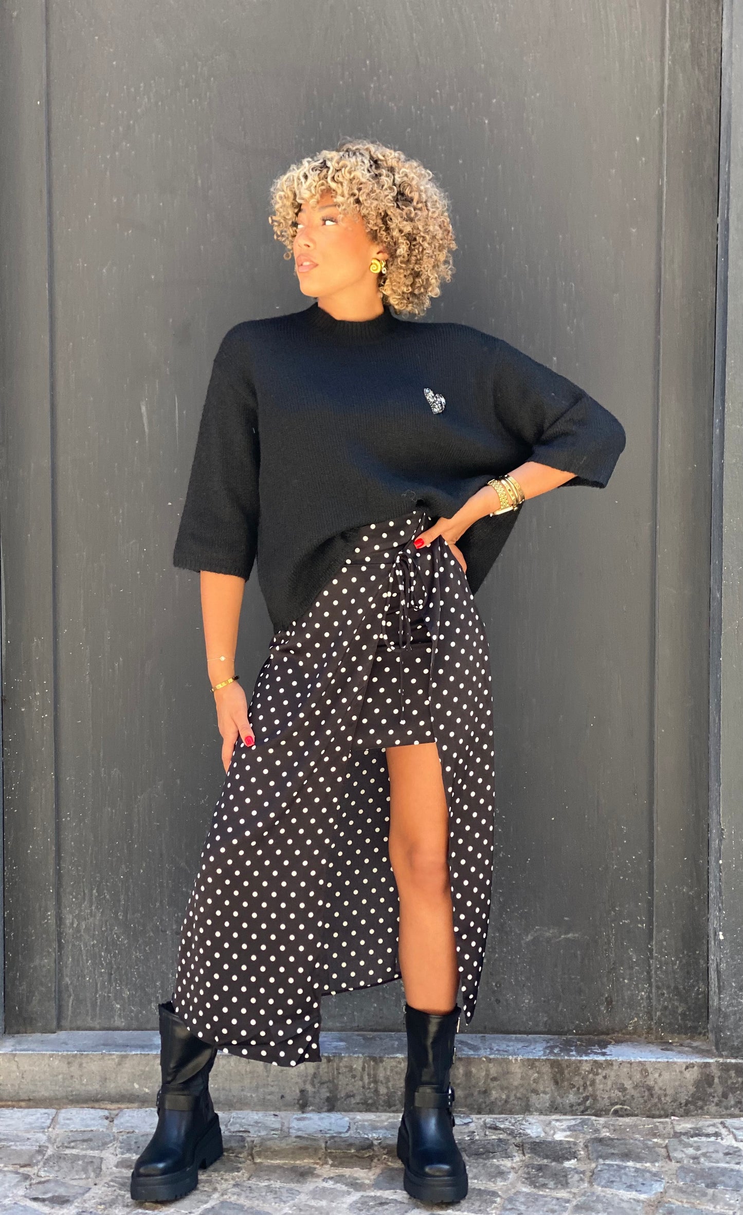 Pull bijoux coeur
