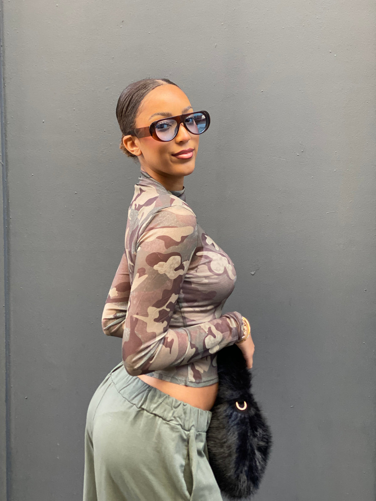 Blouse, camouflage