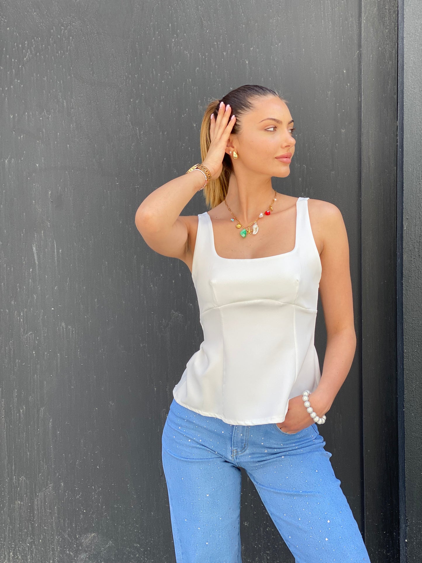 Blouse Noella blanc