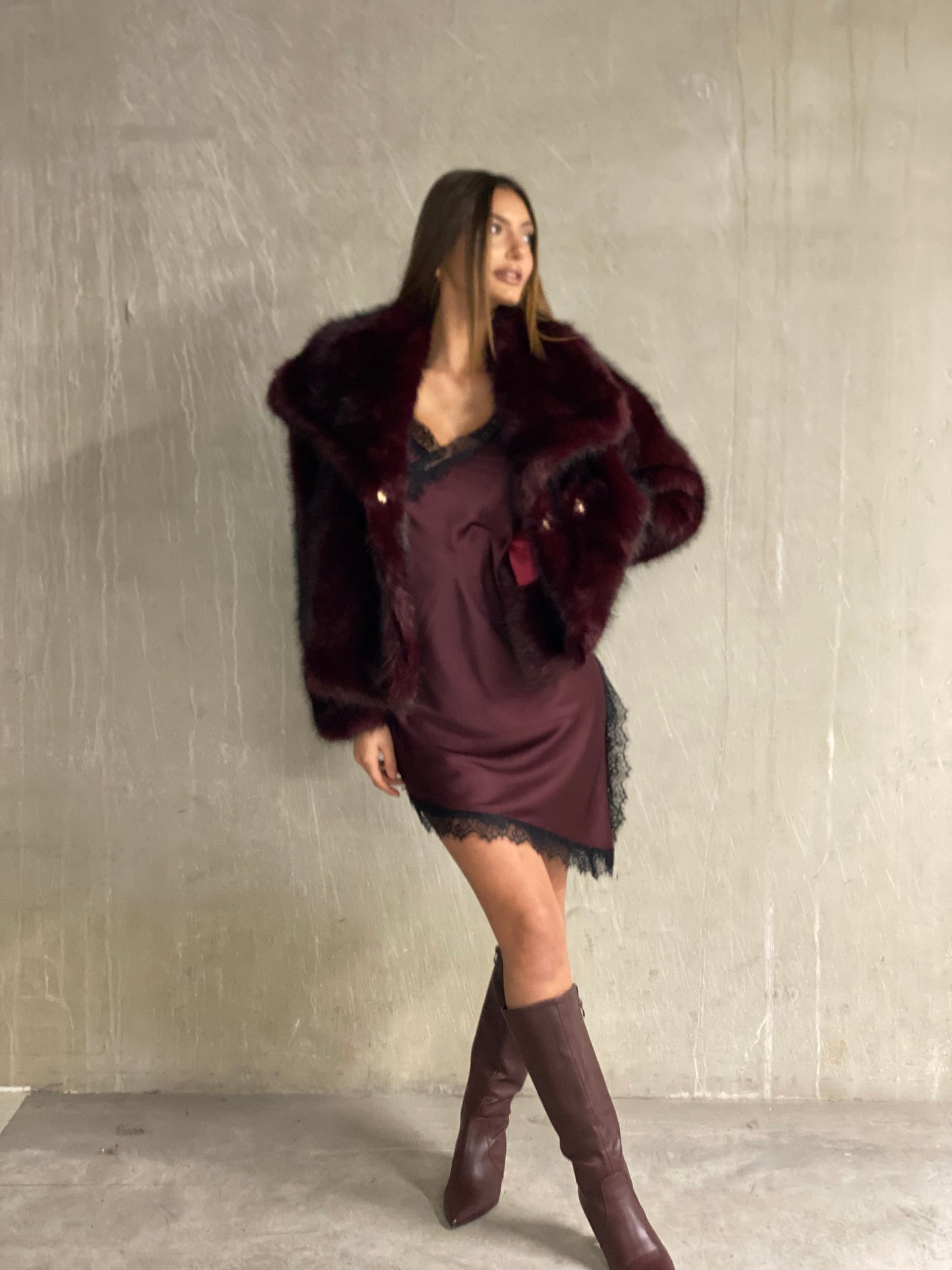 Manteau Fabi bordeaux