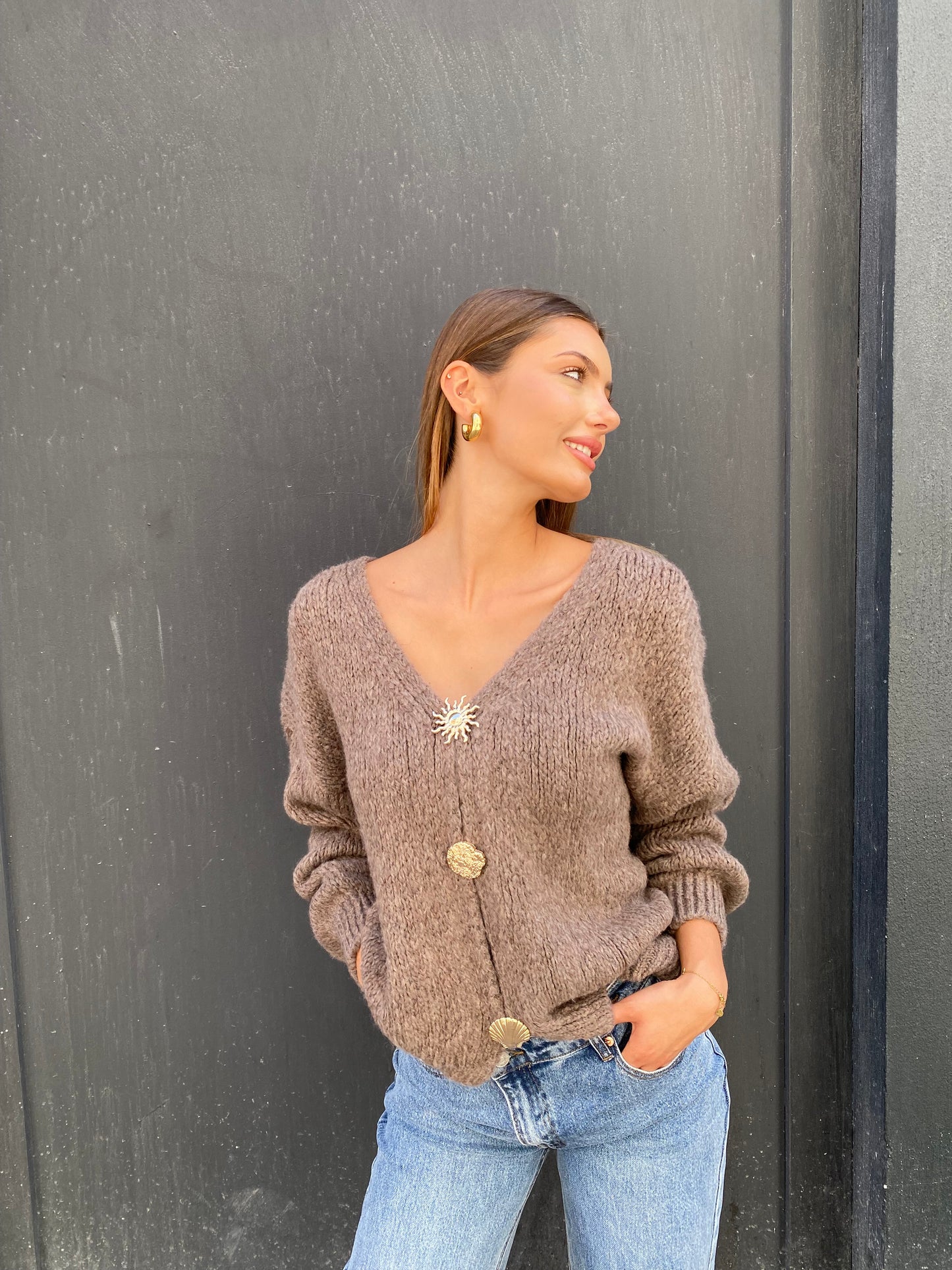 Gilet soleil, taupe