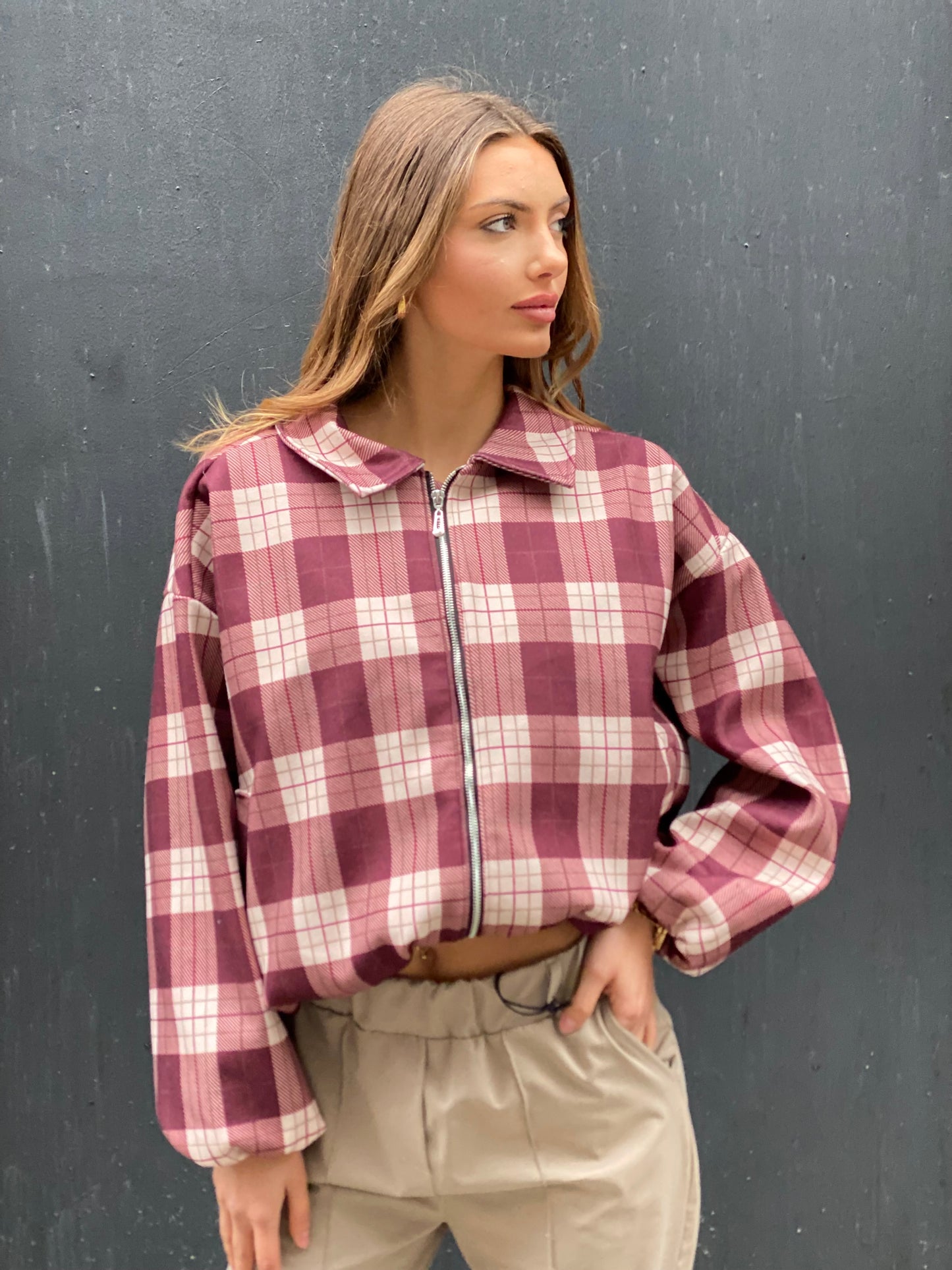 Veste Caro bordeaux
