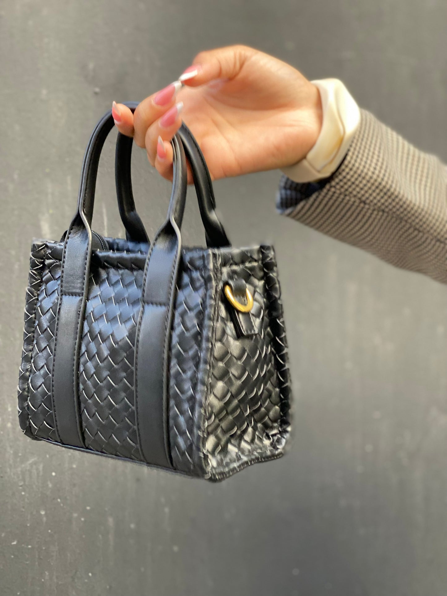 Sac carré tressé