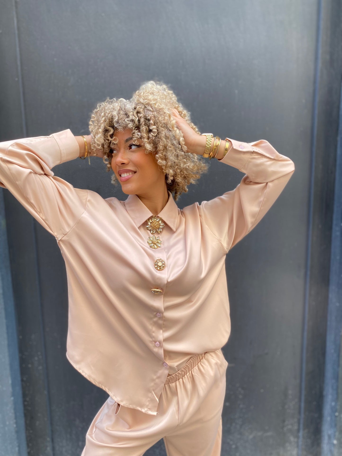 Ensemble Kalia beige foncé