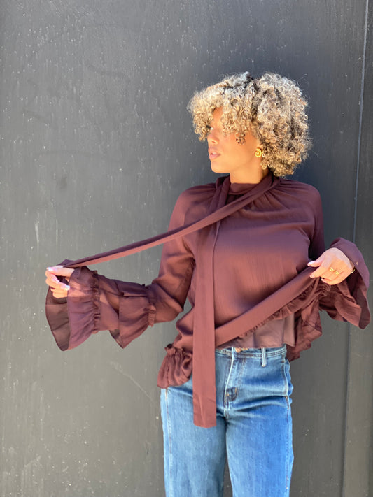 Chemise Shanna bordeaux