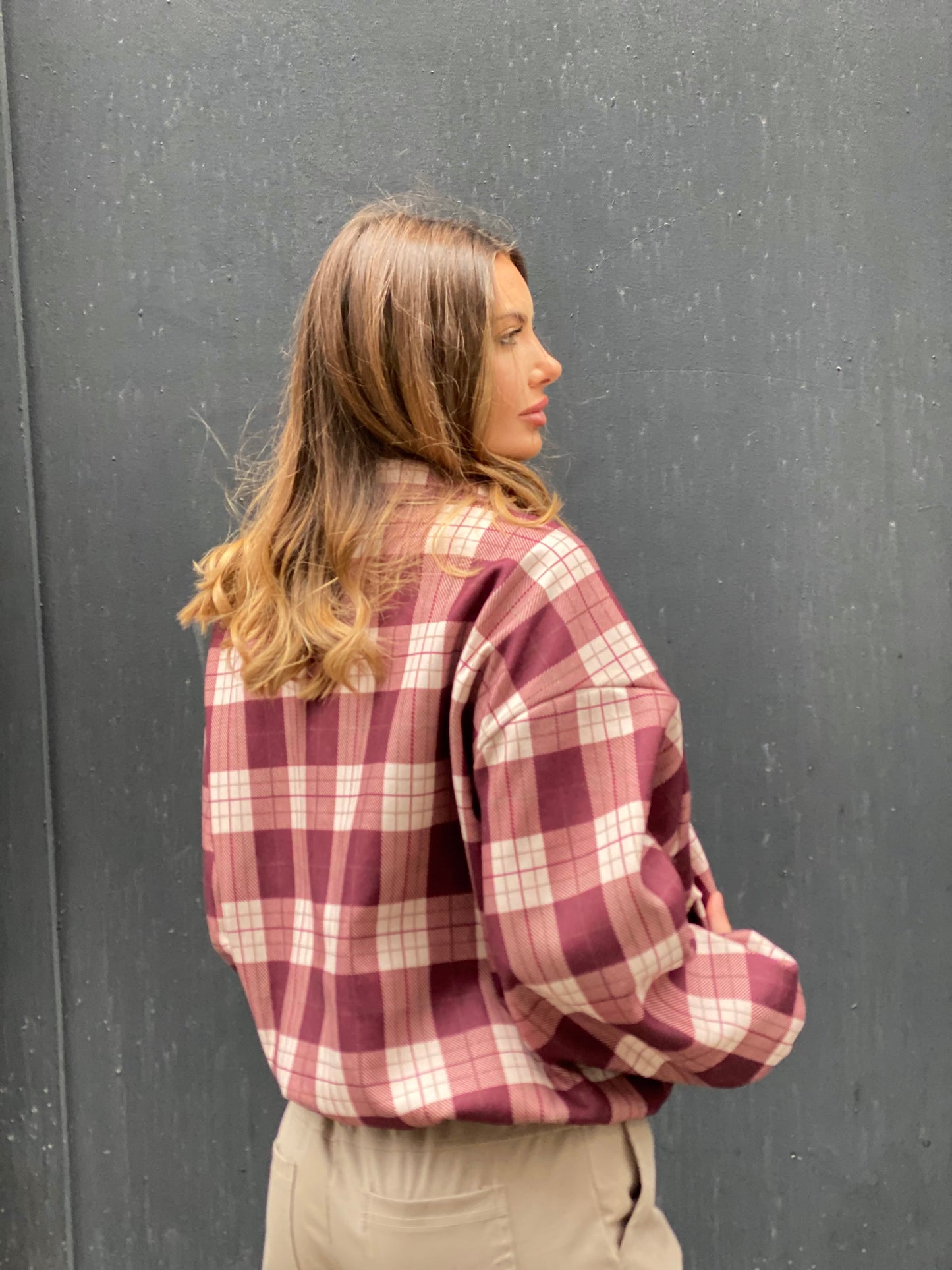 Veste Caro bordeaux
