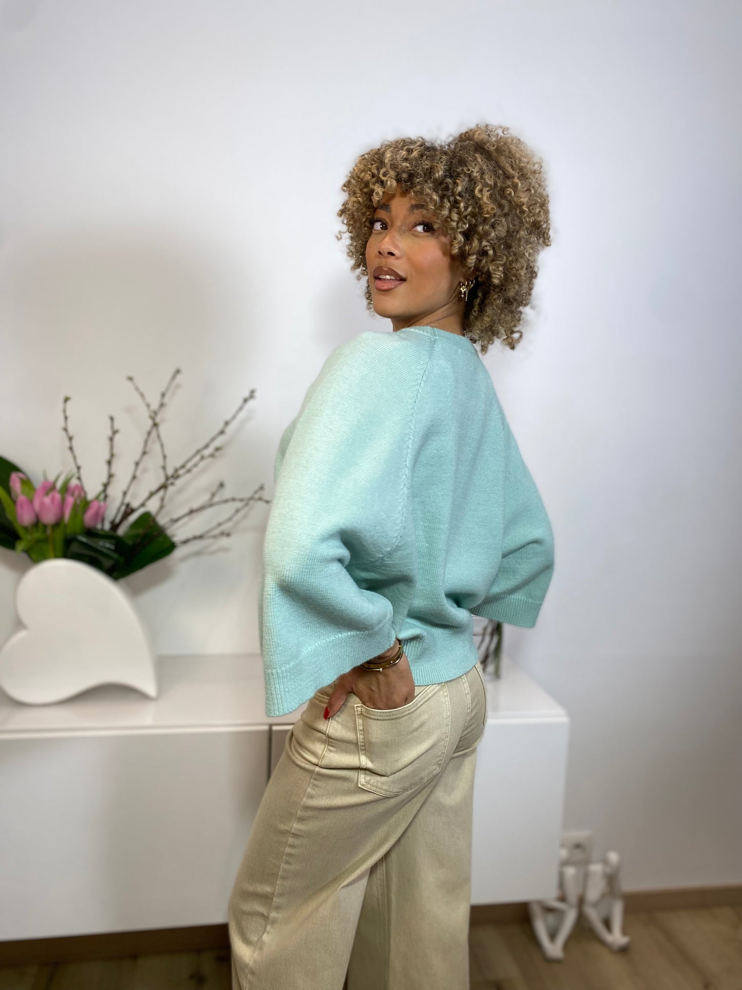 Pull sylvia vert eau