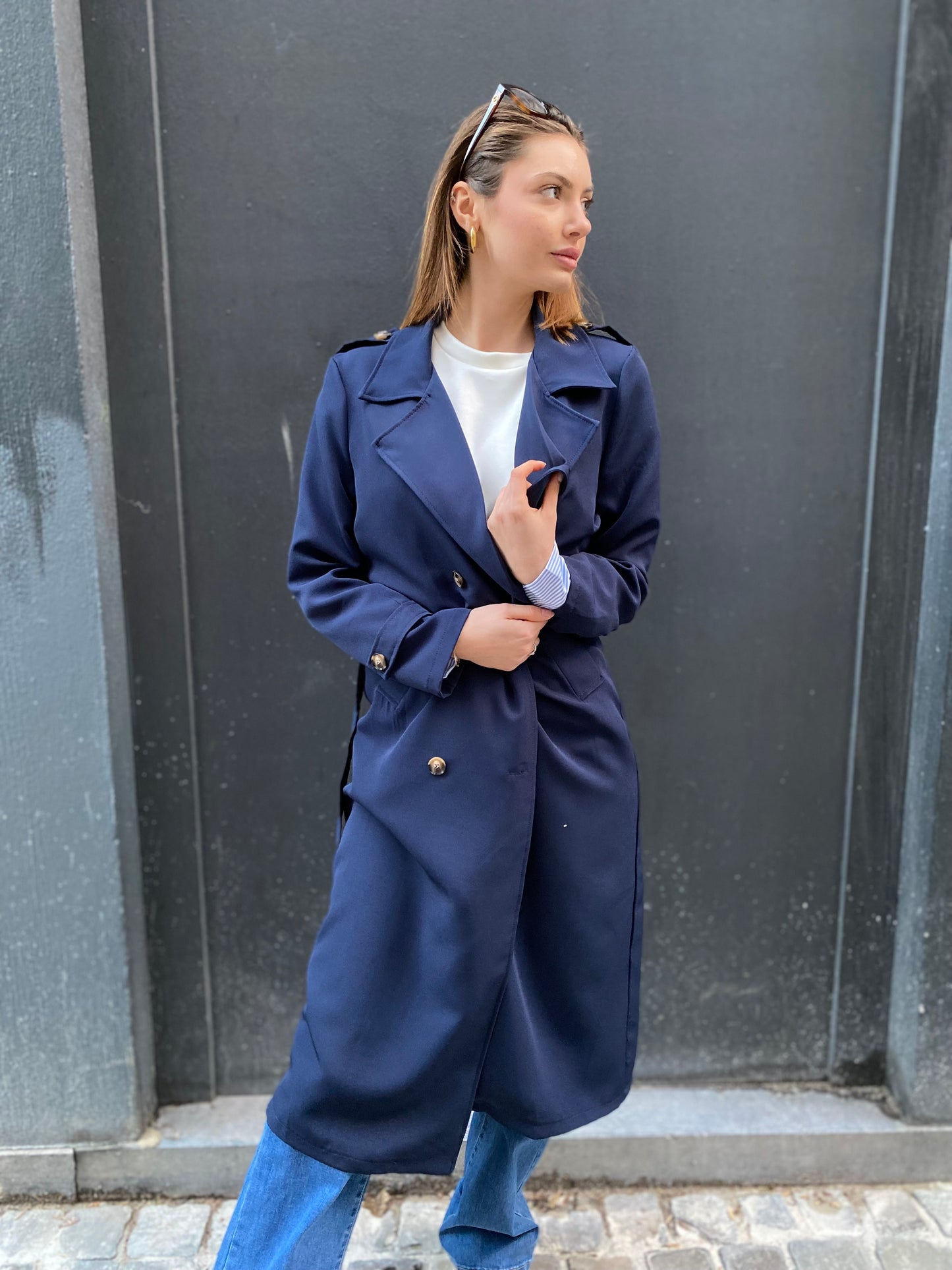 Trench bleu Lidia