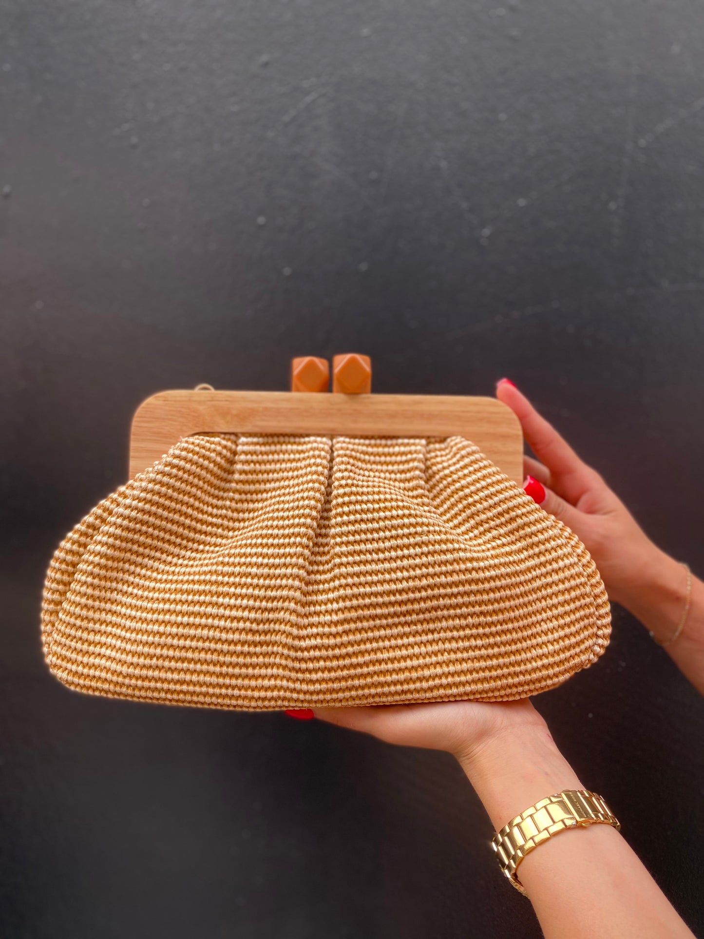 Sac rafia perle