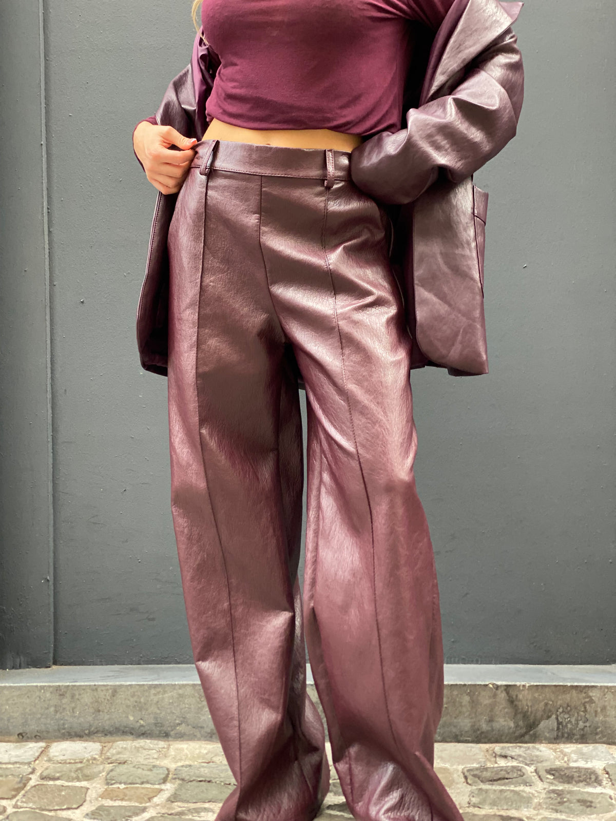 Pantalon similicuir Ilona