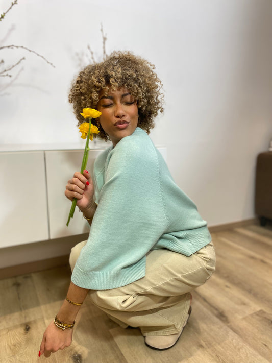 Pull sylvia vert eau