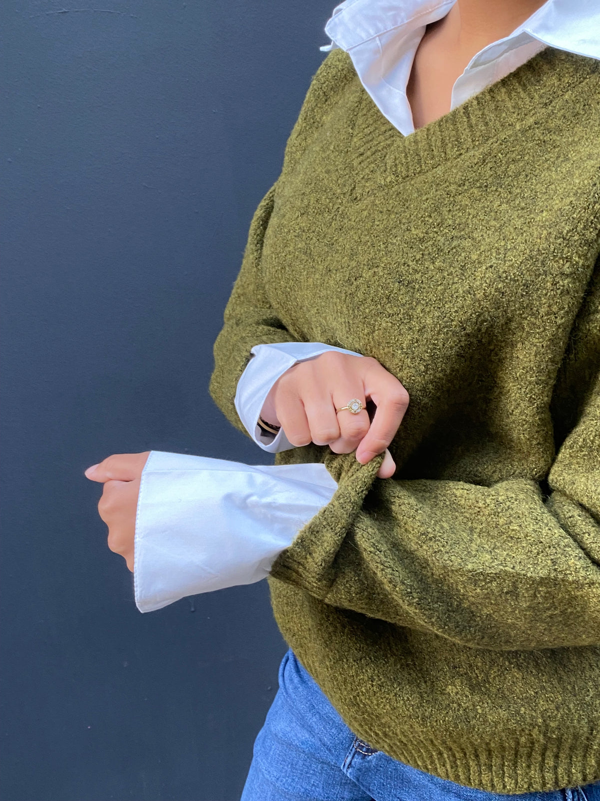 Pull col chemise valéria