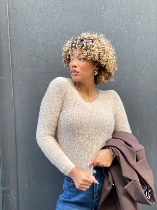 Pull Douli beige