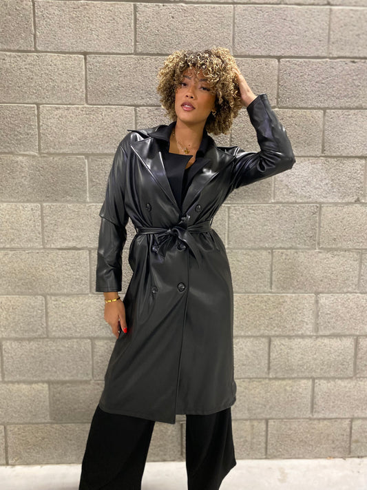 Manteau Tren similicuir