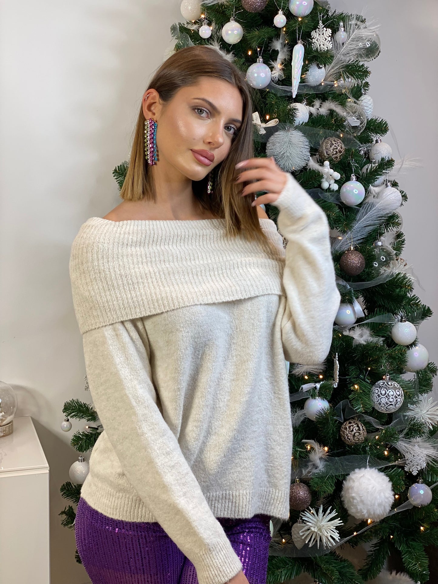 Pull Brigitte beige