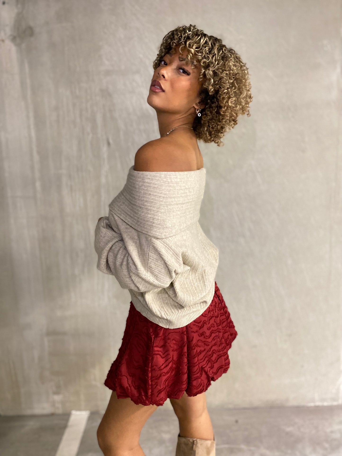 Pull Brigitte beige