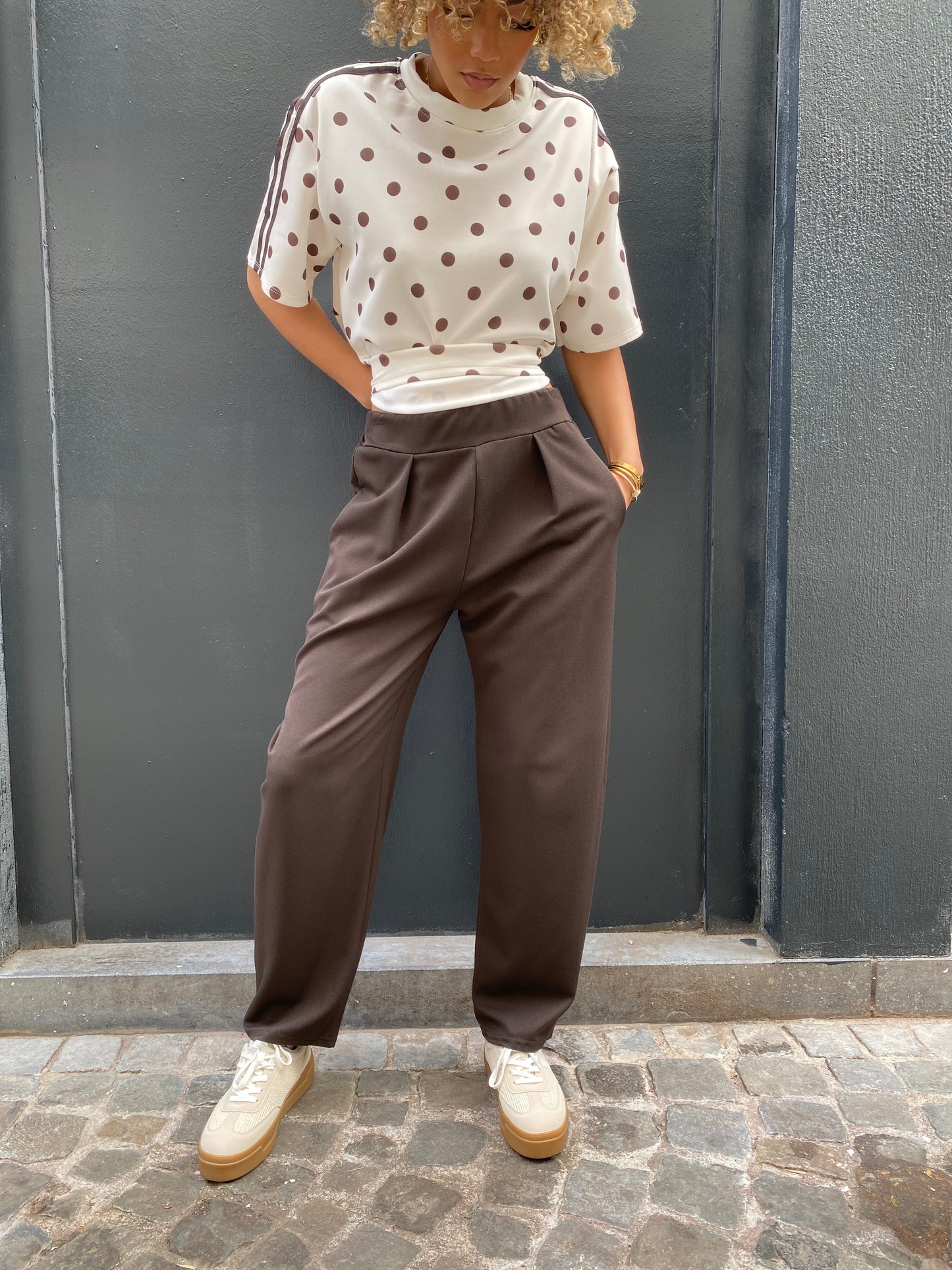 Pantalon Somi brun