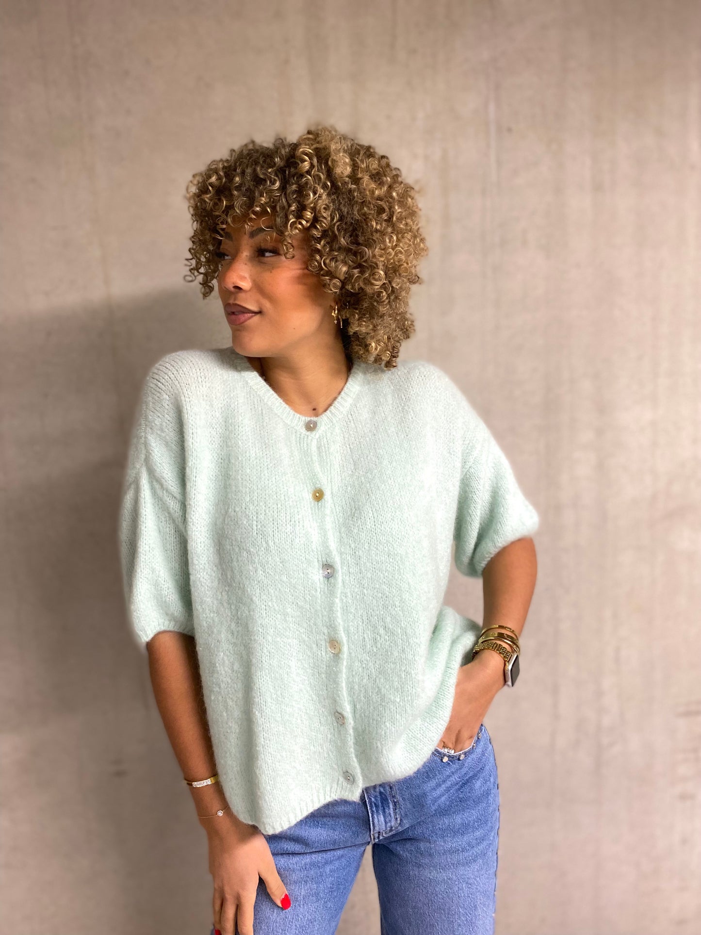 Pull Laura menthe
