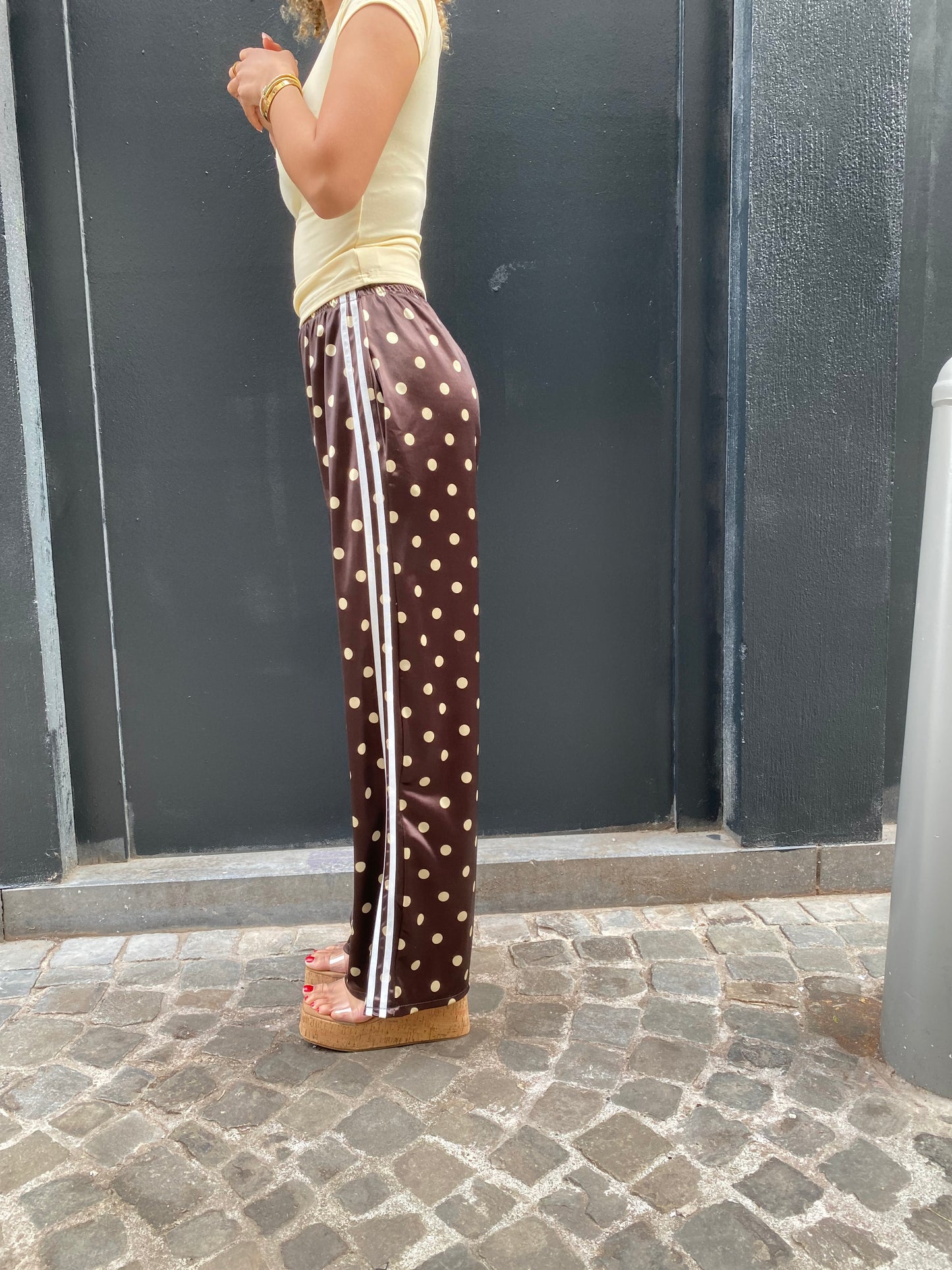 Pantalon jogging à petits pois